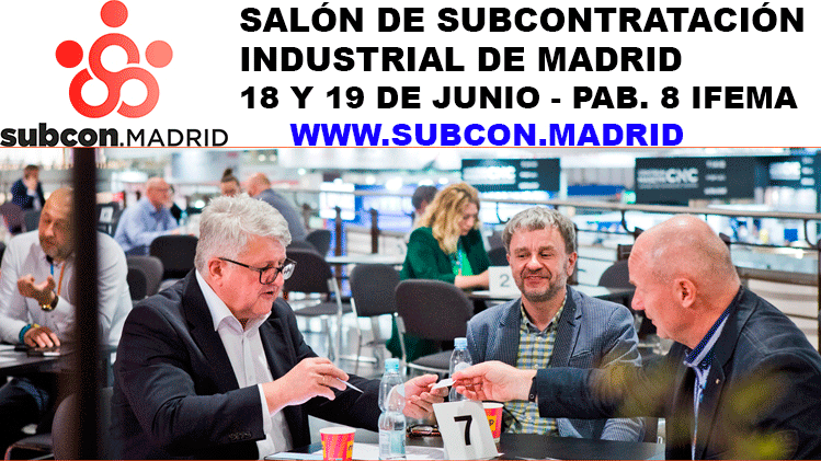 Subcon Madrid contará con la participación de 100 empresas de la industria auxiliar